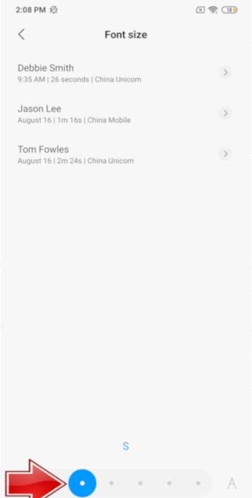 XIAOMI Redmi Note 4 Text size