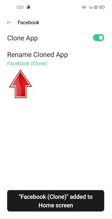 Click rename OPPO A15