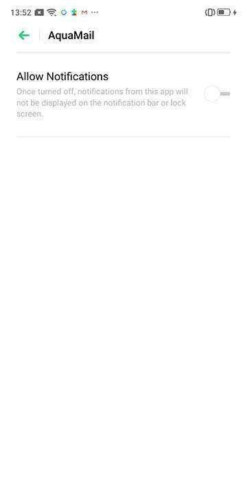 OPPO A15 Turn Off notifications