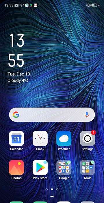 OPPO F9 (F9 Pro) fresh theme