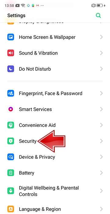 OPPO F9 (F9 Pro) Settings