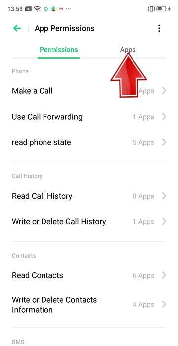 OPPO F9 (F9 Pro) Permissions