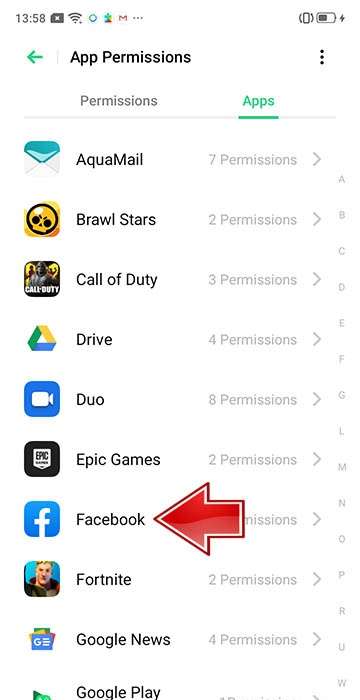 OPPO F9 (F9 Pro) App Permissions