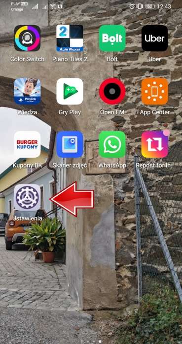 Settings HUAWEI P40 Lite E